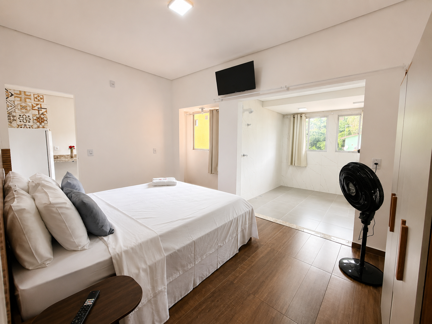 Quarto aconchegante para casal na Pousada Irmãos da Serra