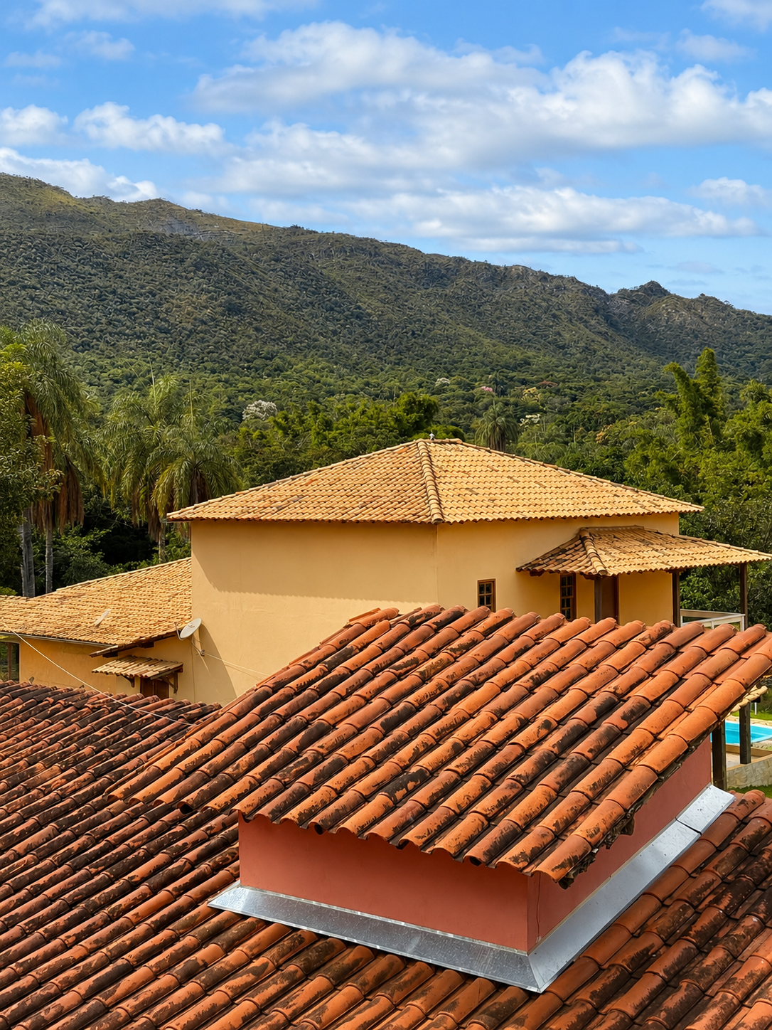 Vista para a paisagem da Serra do Cipó